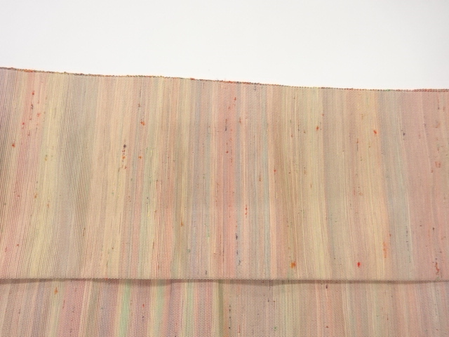  横縞模様織出し名古屋帯